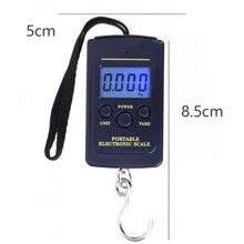 1 件多功能迷你 40 公斤/10 克電子懸掛釣魚行李箱便攜式數位便攜式袖珍重量鉤秤 - 藍色 - 查看 7