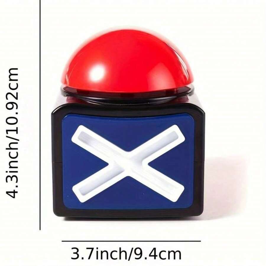 1pc Buzzer Alarm Button With Sound And Light Trivia Quiz Game