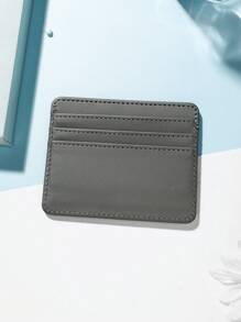 1pc PU Multiple Compartment Card Organizer With Edge Sealing Design Simple Style For Daily Use Card Holder Wallet Business Card Holder Credit Card Holder Women For Women For Men Mini Wallet Card Wallet - Multicolor - View 14