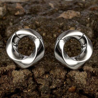 1pc Vortex Ear Weights Hangers Stainless Steel Magnetic Ear Gauges Plugs Fashion For Women Body Jewelry Piercing Gift