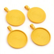 5 pièces de 25mm de diamètre intérieur Base de support de cabochon rond pour pendentif, à décorer soi-même pour la conception de bijoux