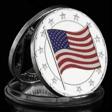 US Not Forgotten POW MIA Coin Collection Gift Flag Veteran  Challenge Coins Metal Plated Silver Coin For Souvenirs - Silver - View 2