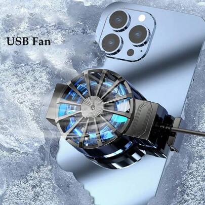 X16 通用迷你手机散热风扇散热器涡轮飓风游戏散热器手机散热片兼容 /Xami/Hwei 用于玩游戏观看视频直播用于静音游戏电子竞技游戏配件，手机散热器