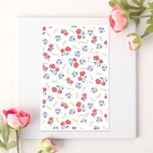 DIY聚合物粘土耳環製作水轉印紙，帶有花卉圖案的水滑印花紙（不同批次之間會有顏色差異） - YH7003 - 查看 10