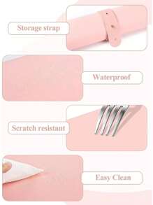1 PC Nail Art Table Mat, PU And Washable Foldable Nail Polish Hand Rest Arm Wrist Rest Pad For Nail Art Instructor Nail Care Nail Salon Tools, Foldable Nail Art Hand Pad For Nail Art Armrest Pad, Soft Microfiber Leather Nail Art Mat , Manicure Mats, Manicure Table Mats, Manicurist Salon Home Table Mats,Two Colors Of Buttons Are Shipped Randomly
