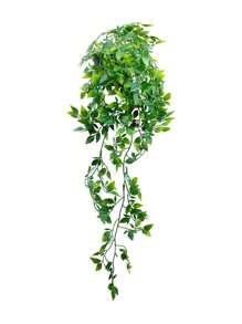 4pcs Artificial Hanging Plants, Potted Green Faux Grass & Ferns Plant, Fake Succulent Plant Hangers, Mandala Vine, Ivy For Wall Shelf, Home, Yard, Garden, Indoors And Outdoors Decoration, Valentine Day, Gift Gifts Birthday Graduation