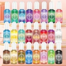 24 Colors 10ml Resin Pigment Set, Art Liquid Dye With Pearl Powder For UV Epoxy Resin Molds Jewelry Making Crafts DIY Art Set - 8 Colors 2 - View 9