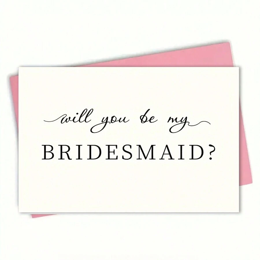 1 张伴娘求婚卡、你愿意做我的伴娘吗、伴娘求婚卡、小型企业用品、感谢卡、生日礼品卡、不常见物品、礼品卡、圣诞节