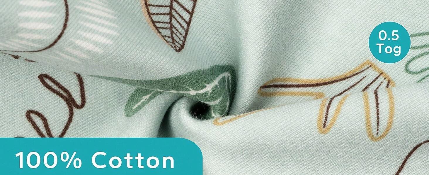 0.5 TOG Snug Fit Baby Swaddle With 2Way Zipper SelfSoothing Sleep