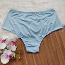 Kit 7 Calcinha Tangão Plus Size e Regular Cintura Alta Pala Larga Senhora Escode Culote Confortável Modeladora Maternidade - Multicolorido - Visão 9