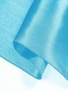 1pc Solid Color Twill Cloth DIY Sewing Material Clothing Fabric - Blue - View 4