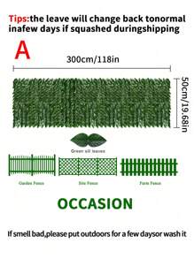 1pc Plastic Artificial Ivy Boxwood Fence With Moss And Grass, Green Fence With Faux Leaves For Garden Party Decoration (Can Be Joined), Valentine Day, Gift Gifts Birthday Graduation,Garden Decor,Outdoor Plant,Gardening,Fake Flowers