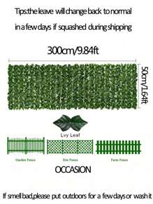1pc Plastic Artificial Ivy Boxwood Fence With Moss And Grass, Green Fence With Faux Leaves For Garden Party Decoration (Can Be Joined), Valentine Day, Gift Gifts Birthday Graduation,Garden Decor,Outdoor Plant,Gardening,Fake Flowers