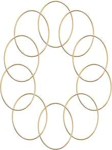 10/15pcs 2/3/4 Inch Metal Rings For Craft Gold Silvery Hoops Floral Macrame Hoops Rings Dream Catcher Rings For DIY Crafts Macrame Dream Catcher Supplies (Gold,Silvery), Valentine Day, Gift