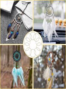 10/15pcs 2/3/4 Inch Metal Rings For Craft Gold Silvery Hoops Floral Macrame Hoops Rings Dream Catcher Rings For DIY Crafts Macrame Dream Catcher Supplies (Gold,Silvery), Valentine Day, Gift