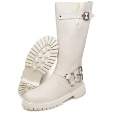 dubuy Women Knee-High Boots - Beige - View 5