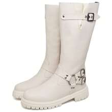 dubuy Women Knee-High Boots - Beige - View 1