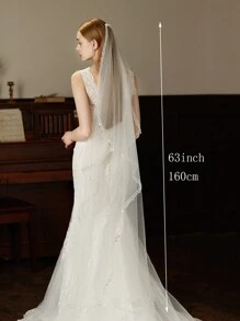 1 pieza Elegante peineta para el cabello de novia con perlas y lentejuelas para mujeres, fiesta nupcial, boda en la iglesia, a juego con el vestido de novia