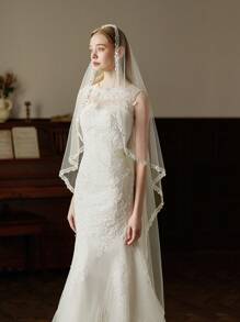1 pieza Elegante peineta para el cabello de novia con perlas y lentejuelas para mujeres, fiesta nupcial, boda en la iglesia, a juego con el vestido de novia