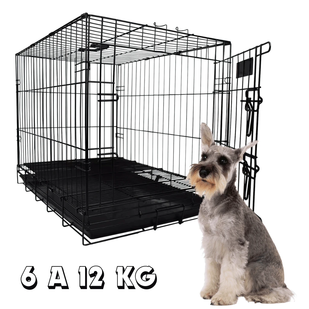 Jaula Transportadora para Perros de 6 a 12 Kg - Soul pets - Negro - Ver 1