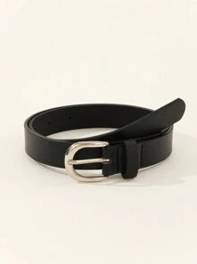 1 件女士纯金属扣时尚腰带夏季、秋季、万圣节 - 黑色 - 查看 10
