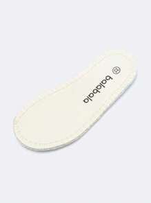 Balabala Girls Cute Colorful Puzzle Printed Comfortable Non-Slip Slip-On Canvas Shoes White - White - View 6