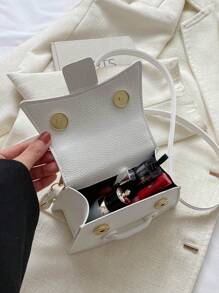 Bolsas pequeñas y de diseño único para mujeres, que incluyen bolsos cruzados mini, bolsas de hombro de moda y bolsas cuadradas pequeñas - Blanco - Ver 5