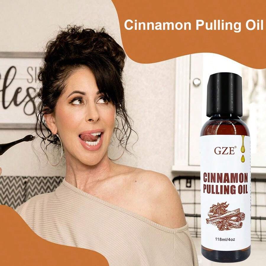 GZE Cinnamon Oil Pulling For Teeth And Gums Flavored Organic Sesame