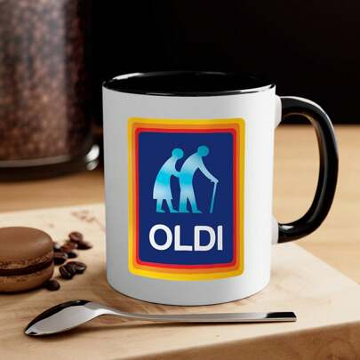 1pc, Oldi Man Mug, Souvenir Gift For Grandpa, Birthday Gift For Grandpa, Old People Gift, Grandpa Joke Mug, Grandma's Mug Back To School
