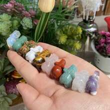 Bộ voi pha lê tự nhiên, voi mini hỗn hợp, quà tặng pha lê, trang trí nội thất, động vật pha lê, điêu khắc trang sức pha lê DIY. Vì pha lê tự nhiên có hoa văn khác nhau nên sản phẩm sẽ được gửi ngẫu nhiên. Vui lòng không mua nếu bạn quan tâm. - nhiều màu - Xem 9