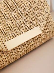 1 pieza Bolso de embrague de color albaricoque, de estilo casual y de vacaciones. Un imprescindible para festivales y vacaciones. Bolso de novia alegre, perfecto para fiestas, bodas, bailes de graduación, cenas/banquetes. El mejor bolso de mujer para la playa, elementos esenciales de vacaciones, que combina perfectamente con los accesorios de playa de las mujeres, bolso de verano de moda para vacaciones, bolsos esenciales de playa para vacaciones y días festivos, los bolsos de playa talla grande populares