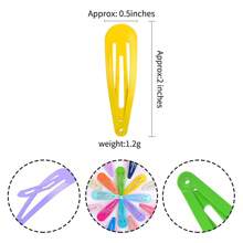 30 peças de grampos de cabelo sólidos para crianças em cores aleatórias, Acessórios de cabelo para crianças