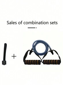 2pcs Multi-Functional Aerobic Fitness Resistance Band, Detachable Arm Strengthener And Chest Exerciser Gym Accessories