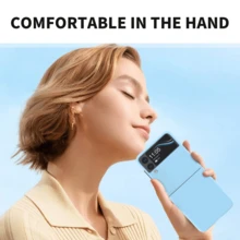 Case Compatible With Samsung Galaxy Z Flip 3/4/5, Anti Scratch , Slim And Light (Blue) - Blue - View 6