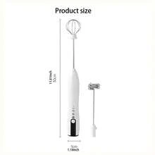 1pc Wireless Electric Milk Frother, Handheld Coffee Frother, Battery Operated Foam Maker For Home Use - Black - View 6