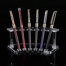 1 Hộp Đựng Bút Hộp Đựng Bút Trong Suốt Hộp Đựng Bút Nhựa Hộp Đựng Bút Nhựa Đế Trưng Bày 6 Khe Cắm Bút Màn Hình Đế Hộp Đựng Bút Lông Mày Hộp Đựng Cọ Trang Điểm giá Đựng Đồ Cho Gia Đình, Văn Phòng Và Cửa Hàng Sử Dụng (Trong Suốt) - trắng - Xem 5