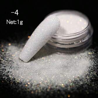 Candy Color Gradient Granulated Sugar Powder Y2K Aesthetic Gold Holographic Nail Glitter Powder Nail Art Metal Laser Sparkle Sheet Gold Nail Glitter Set Nail Art Decoration