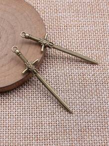 10pcs 50x12mm(1.97x0.47inch) Acgn Cosplay Sword Charms Alloy Charms For DIY Necklace Earrings Key Chain Mobile Phone Chain Pendant - Long Sword - View 6