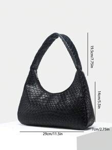1 Stück Damen Vintage einfache Lässig Kunstleder Schulter Schultertasche, geeignet für Straße, Dates, Arbeit