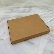 10pcs/Pack Kraft Paper & White Cardboard Transparent PVC Window Display Gift Box For Towels, Silk Scarfs, Toys, Necklaces, Etc.