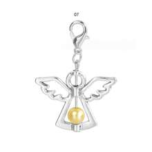 6pcs/Pack Heart Shaped Guardian Angel Wings With Lobster Clasp For Festival Gift Making And Accessory Crafting - Multicolor - View 15