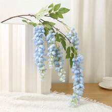 1 paquet de guirlande de fleurs suspendues de glycine pourpre - 43,31 pouces (110,01 cm) - Parfait pour les mariages, les fêtes et la décoration intérieure