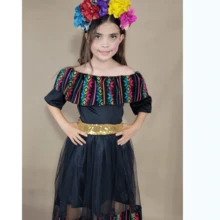 DISFRAZ DE CATRINA NEGRO - Negro - Ver 1