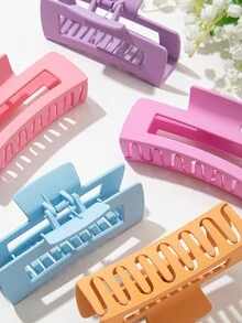 5 chiếc kẹp tóc nữ hình vuông, thiết kế đơn giản, nhiều màu - Nhiều màu - Xem 5