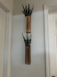 Wall Planters For Indoor Plants Wood Wall Decor For Bedroom Living Room Modern Farmhouse Wooden Pocket Wall Vases For Dried Flowers And Faux Greenery Plants,Home Decor ,Room Decor,Wall Decor Gifts Birthday Graduation