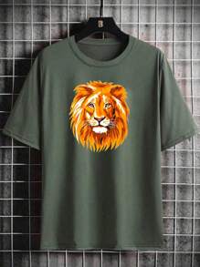 Men T-Shirts - xanh quân đội - Xem 1