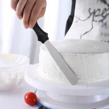 مجموعة 3 قطع من كاشطات الكيك بنقشة زهرية، كاشطات كريمة الكيك من الفولاذ المقاوم للصدأ، مجموعة كاشطات كريمة تزيين الكيك، مناسبة لأدوات تزيين الكيك، أدوات الخبز، مجموعة أدوات تنعيم الكريمة، مستلزمات تقليم الكيك، أدوات تزيين الكريمة، أدوات المطبخ، اكسسوارات المطبخ - طقم ملاعق 3 قطع - مشاهدة 5