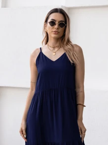 Women Dresses - Navy Blue - View 7