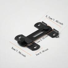 Khóa cửa chuồng 1 cái, Chốt cửa trượt, Khóa chốt cửa góc bằng thép không gỉ 90 và 180 độ, Khóa chặn cửa màn hình Khóa mắt móc Khóa cửa hai lần cho phòng tắm, ngoài trời, nhà để xe - màu đen - Xem 10