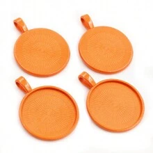 5 pièces de 25mm de diamètre intérieur Base de support de cabochon rond pour pendentif, à décorer soi-même pour la conception de bijoux